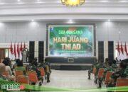 Jelang Hari Juang TNI AD 2024, Prajurit Tanjungpura Laksanakan Doa Bersama