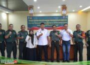 Kadis Perkimtan Kabupaten Sanggau, Kalbar Melaksanakan MoU dengan Kodim 1204 Sanggau dalam Kerjasama Pekerjaan Swakelola.