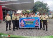 Sat Lantas Polres Pelabuhan Belawan Berikan Penyuluhan Tertib Lalu Lintas kepada Satpam PT. Samudera Logistik