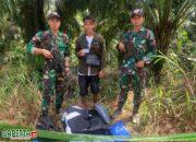 Satgas Yonkav 12/BC Amankan Satu Orang PMI Non Prosedural