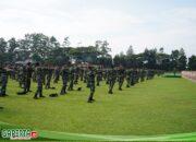 Jaga Kebugaran Gubernur Akmil Pimpin Senam Bersama Organik dan Taruna.