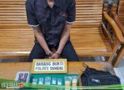 Dukung Program Nawacita Polres Sambas Tangkap Pengedar Shabu dan Sita Barang Bukti Sejumlah Paket Narkoba
