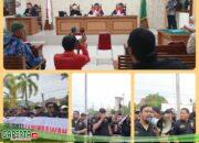 Ratusan Masa Ormas LPM  Geruduk Kantor PN Kabupaten Mempawah ,Atas Gugatan Penyerobotan l Lahan Oleh PT. AAN