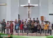 Satgas Pamtas Yonkav 12/BC Memeriahkan Suasana Natal.