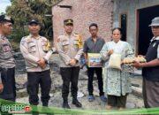 Bhakti Sosial Polsek Bukit Kapur Bagi Korban Kebakaran Rumah