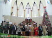 Kapolresta Jambi Bersama Forkopimda Tinjau Ibadah Malam Natal 2024 di 2 Gereja.