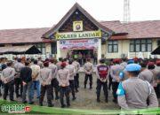 Kapolres Landak Pimpin Apel Gabungan Pengamanan Malam Tahun Baru 2025