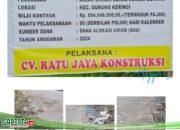 Hitung Hari, Proyek Jalan Siulak Deras Sungai Betung Sudah Rusak Parah…!!