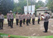 Apel Pagi Di Depan Mako Polsek Menyuke Dipimpin Oleh Kasium