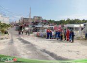 PT KPI Kilang Dumai Operasi Sungai Pakning Bantu Perbaikan Akses Jalan Masyarakat Kecamatan Bukit Batu