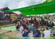 Wujud Syukur dan Kebersamaan Warga, Satgas Yonzipur 5/ABW Hadiri Acara Tasyukuran Kepala Desa Seriang