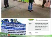 Pekerjaan Jalan Rabat Beton Dusun Parit 1 Desa Tangkit Baru Kecamatan Sungai Gelam Baru Selesai Dikerjakan Sudah Mengalami  Kerusakan.!