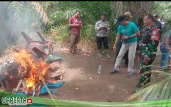 Intel Kodim 0209/LB dan Sat Narkoba Polres Labuhanbatu Gerebek Lokasi Narkoba di Pulo Dogom