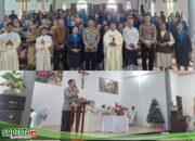 Hadiri Natal Bersama WKRI, Kapolres Sekadau Sampaikan Apresiasi kepada Masyarakat