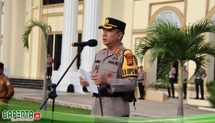 Wujudkan Budaya Tertib Lalu Lintas, Kapolresta Pimpin Gelar Apel Operasi Keselamatan Siginjai 2025 Polresta Jambi.
