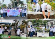 PIP Pelindo Regional 1 Belawan Gelar Gebrak dan Penanaman Bunga Bougenville di Kantor PT Pelindo Regional 1 Belawan