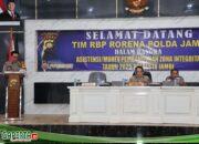 Kapolresta Jambi Terima Kunjungan Kerja Tim Asistensi Pembangunan ZI tahun 2025 Oleh RBP Rorena Polda Jambi.