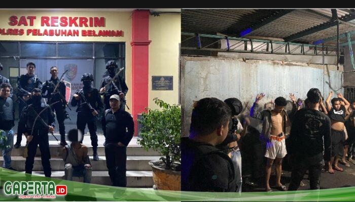 Anggota Geng Motor Yang Bersenjata Sajam Berhasil Diringkus Team Macan Polres Pelabuhan Belawan