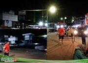 Kapolresta Jambi Pantau Situasi Kamtibmas Sambil Olga Dengan Tarik Becak Rickshaw dari Rumah Dinas Ke Tugu Keris