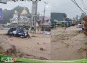 Jalan Lintas Kota Parapat Sulit Dilalui, Diakibatkan Curahan Hujan Lebat