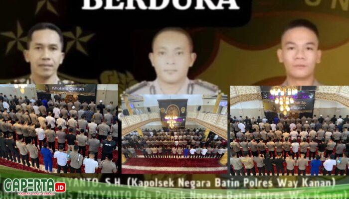 3 Anggota Polri Gugur Dalam Melaksanakan Tugasnya Di Way Kanan Lampung