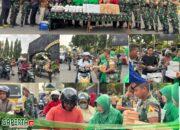 Taruna Akademi Militer Bersama Mitra Bagikan 350 Paket Takjil Untuk Masyarakat Pengguna Jalan