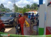 Polsek Beduai Pantau Kegiatan Distribusi BBM Bersubsidi di SPBU Thang Raya