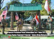 Upacara Pembukaan Patroli Terkoordinasi (Patkor) Seri I Tahun 2025 Satgas Pamtas Yonarmed 11 Kostrad Bersama Tentara Diraja Malaysia