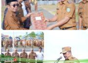 Monadi Bupati Kerinci Pimpinan Upacara, Peringatan Hari Koperasi Nasional di Halaman Kantor Bupati Kerinci