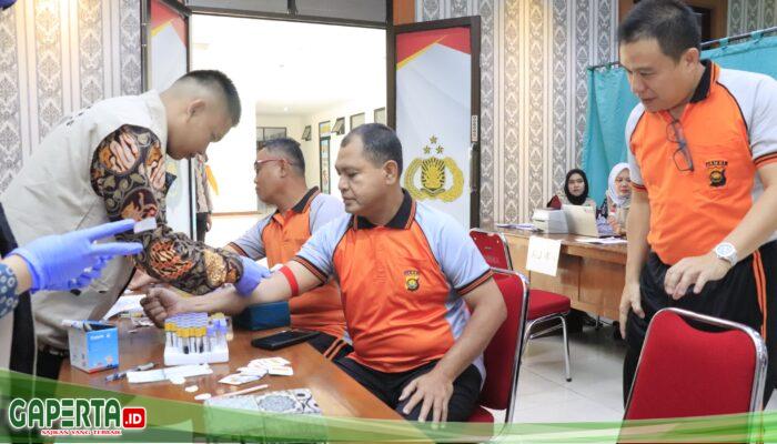 Polda Jambi melaksanakan Pemeriksaan Kesehatan Berkala bagi Pejabat Utama (PJU)