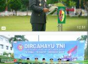 Irdam XX/TIB Pimpin Upacara HUT Ke – 80 TNI di Lapangan Kantor Gubernur Jambi