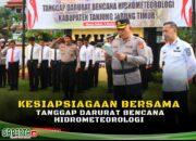 Polres Tanjung Jabung Timur melaksanakan Apel Kesiapan Tanggap Darurat Bencana Hidrometeorologi Kabupaten Tanjung Jabung Timur.