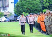 Polres Tanjung Jabung Timur melaksanakan Apel Kesiapan Tanggap Darurat Bencana Hidrometeorologi Kabupaten Tanjung Jabung Timur.
