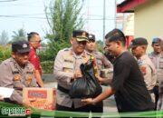 Polres Pelabuhan Belawan Beri Bantuan  Sembako Pada Personel Yang Terdampak Banjir