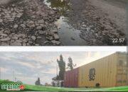 Ratusan Lubang Di Jalan Pelabuhan Raya Jadi Ancaman, PT Pelindo Regional 1 Dianggap Tidak Becus,Nyawa warga Bisa Jadi Taruhannya
