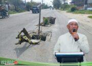 Lubang Maut di Jalan KL Yos Sudarso Dibiarka, Warga Belawan Desak Pemko Medan Bertindak