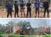 Dompeng Dibakar, Para Pelaku PETI Padang Kelapo Kocar-Kacir Tinggalkan Lokasi Kabur.