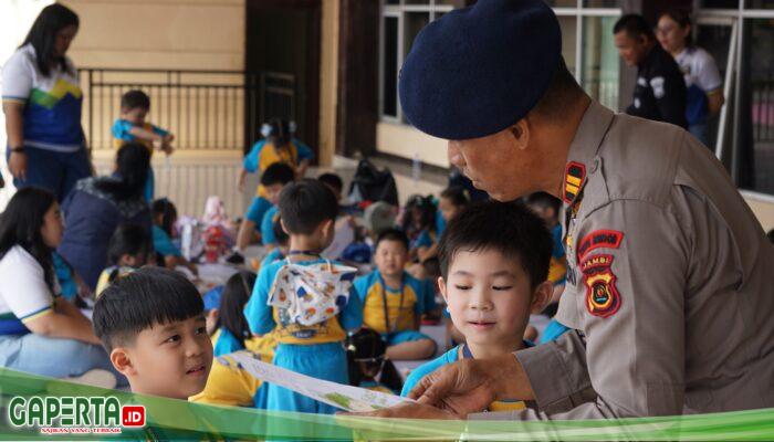 Preschool Field Trip TK Kurnia Global School, Murid Belajar Tugas Brimob di Satbrimob Polda Jambi