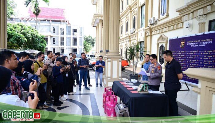 Polda Jambi Gelar Konferensi Pers Ungkap Kasus Tindak Pidana Perlindungan Konsumen