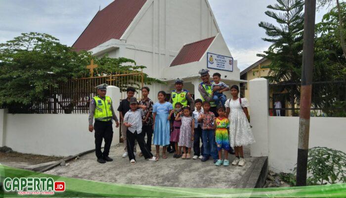 Polres Pelabuhan Belawan Laksanakan Patroli Pengamanan Gereja, Cegah Gangguan Kamtibmas