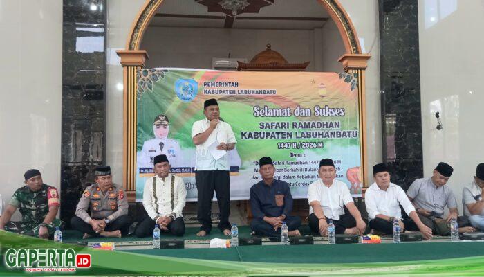 Wakil Bupati Labuhanbatu Safari Ramadhan Mesjid Al Muttaqqin Desa Lingga Tiga Bilah Hulu