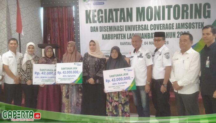 Kadis Tenaga Kerja Labuhanbatu Mengahadiri Acara Monitoring Diseminasi Universal Coverage Jamsostek