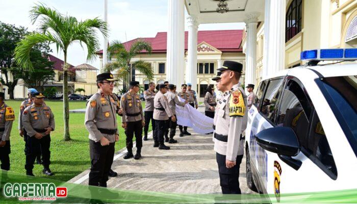 Perkuat Pelayanan dan Respons Cepat 110, Biro Logistik Serahkan Kendaraan Dinas Pamapta kepada Polresta Jambi