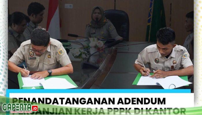 Penandatanganan Adendum Perjanjian Kerja PPPK di Kantah Dumai