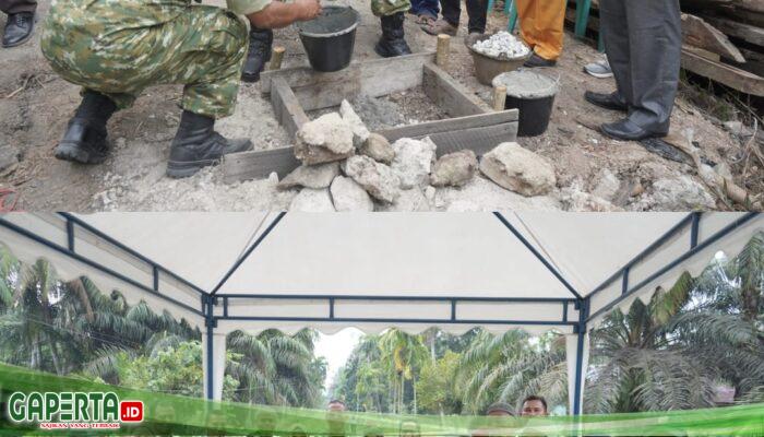 Ground Breaking Jembatan Garuda di wilayah Kodim 0320/Dumai