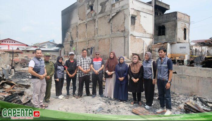 Pertamina Patra Niaga Kilang Produksi Pakning Salurkan Bantuan Pasca Kebakaran di Pasar Lama