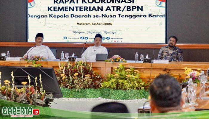 Rakor Bersama Pemda NTB, Menteri Nusron Sebut Integrasi Data Tanah dan Pajak Bisa Dongkrak PAD hingga 300%
