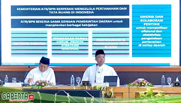 Hindari Potensi Konflik, Menteri Nusron Imbau Kepala Daerah dan Masyarakat Se-NTB Gotong Royong Mutakhirkan Data Pertanahan
