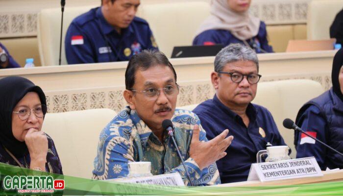 Siapkan Ketersediaan SDM yang Berintegritas, Sekjen ATR/BPN Minta Dukungan Komisi II DPR RI dalam Transformasi STPN