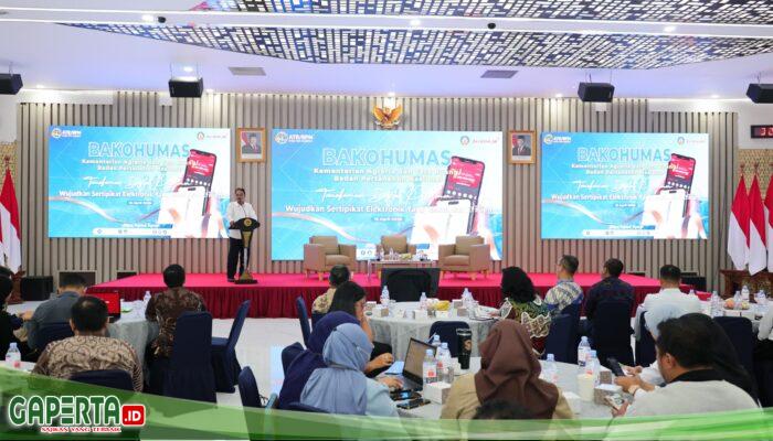 Buka Forum Bakohumas 2026, Sekjen ATR/BPN Tekankan Penyamaan Persepsi dalam Implementasi Sertipikat Elektronik